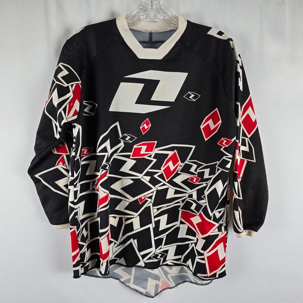 One Industries Carbon MX Racing Jersey Youth L Motocross Dirt Bike Lightweight